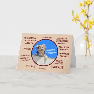 HUMOROUS BIRTHDAY SURPRISE/OOPS--WRONG HOUSE! CARD