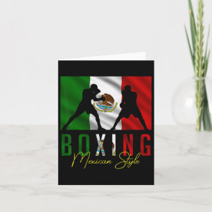 Humorous Boxing Mexican Sparring Kickboxing Kickbo Card