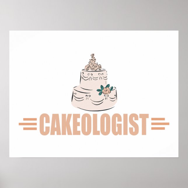 Humorous Cake Decorating Poster (Front)