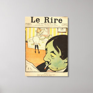 Humorous cartoon canvas print