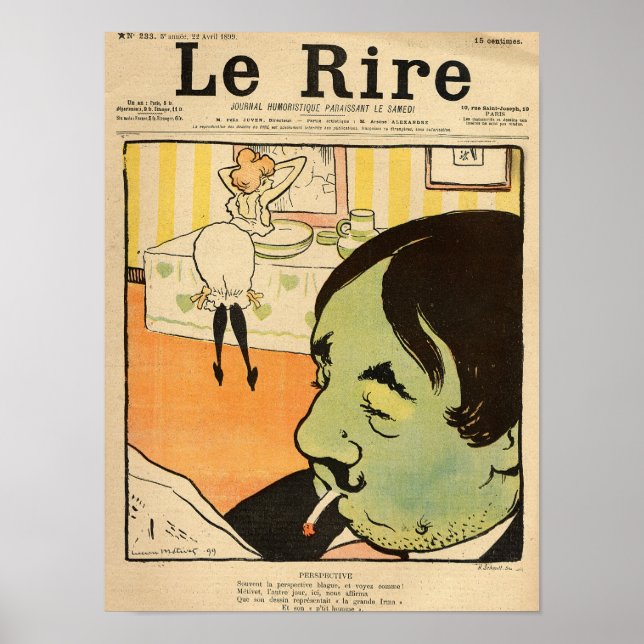 Humorous cartoon poster (Front)