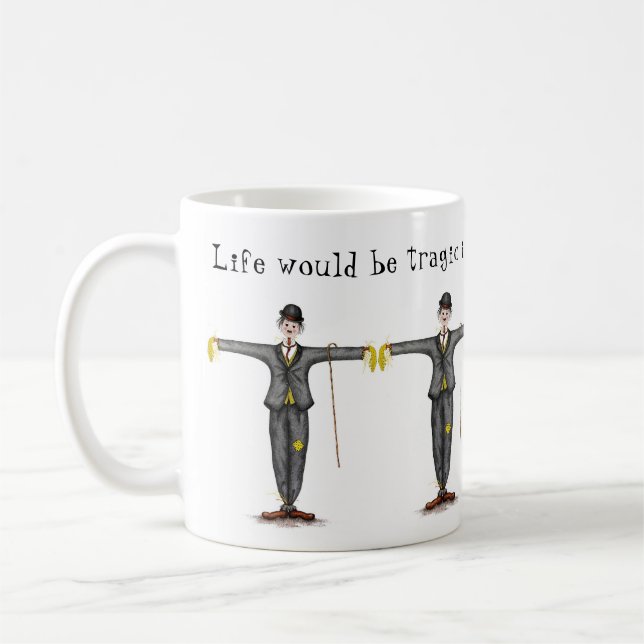 Humorous Charlie Scarecrow Mug (Left)