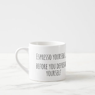 Humorous Coffee Pun Espresso Cup