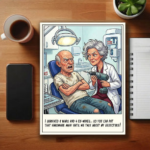 Humorous Dentist Office Cartoon Postcard