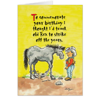 Funny Horse Birthday Cards, Photocards, Invitations &amp; More