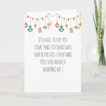 Humorous Husband/Wife Christmas Card
