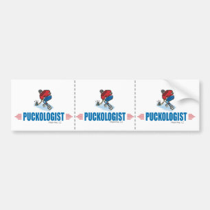 Humorous Ice Hockey Bumper Sticker