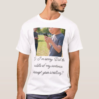 Humorous Phone Addiction T-Shirt