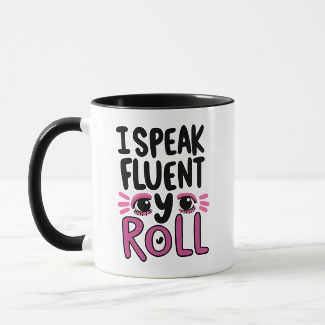 Humorous Pink Sarcastic Saying Mug (Left)