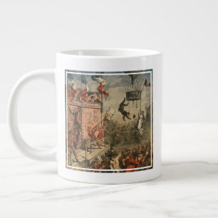 Humorous Print Of A Theatrical Performer Large Coffee Mug