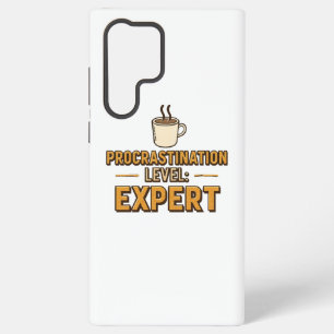 Humorous Procrastinator with Coffee Samsung Galaxy Case