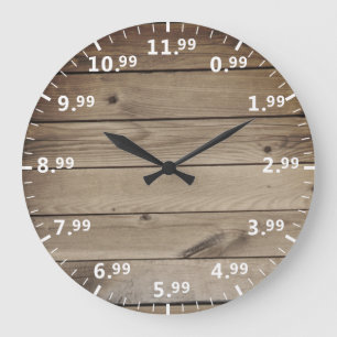 Humorous Shop Pricing Clock - Shopper Time Humor