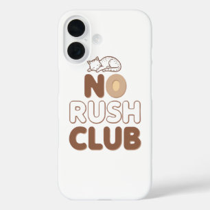 Humorous Slow Living and Lazy Day iPhone 16 Case