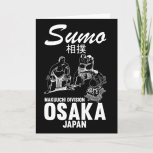 Humorous Sumo Wrestler Judo Osaka Japan Wrestler S Card