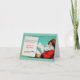Humorous vintage Christmas greeting card