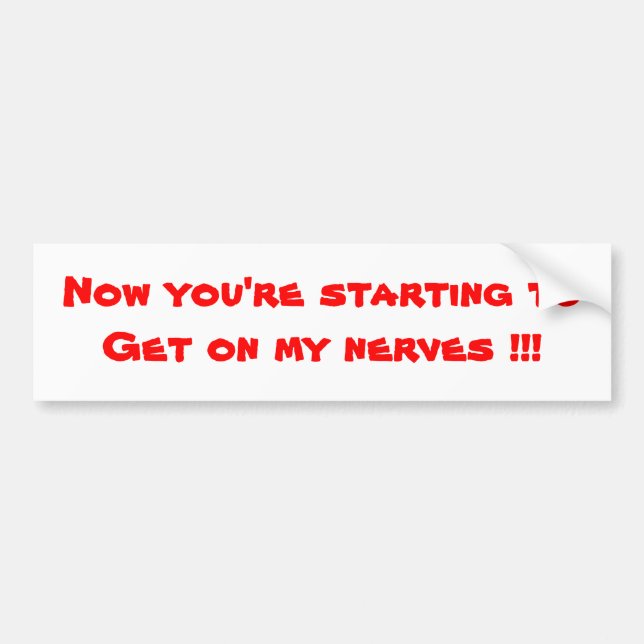 Humour bumper stickers-do not tailgate sticker (Front)