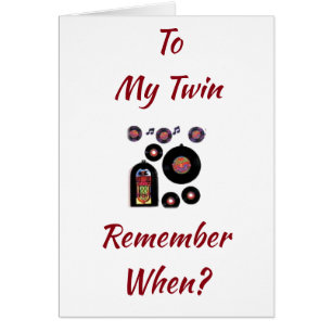 HUMOUR D'ANNIVERSAIRE DE MA ***TWIN*** CARTE D'ANN