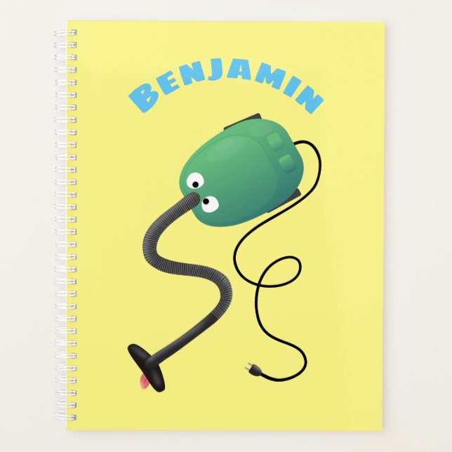 Humour de dessin animé de l'aspirateur mignon (Devant)
