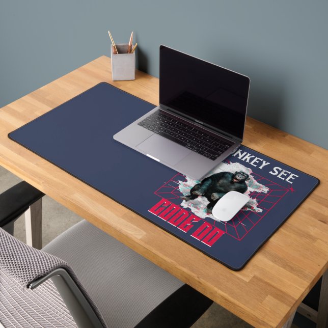 Humour de développeur Web « Le singe voit, code, f (Bureau 2)