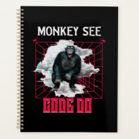 Humour de développeur Web « Le singe voit, code, f