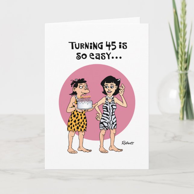 Humour de la carte d'anniversaire de la femme (Devant)