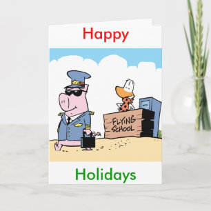 Humour de l'aviation - Bonne carte de vacances