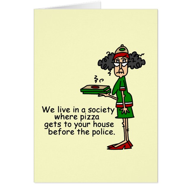 Humour de livraison de pizza (Devant)