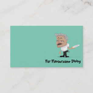Humour de restaurant de carte de visite