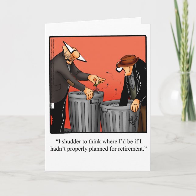 Humour de retraite Félicitations Carte de voeux (Devant)