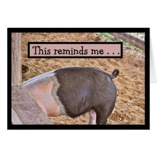 HUMOUR "DÉJEUNONS" / HOG MANGEANT EN PIGPEN