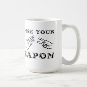 Humour drôle de tasse de ciseaux de papier de