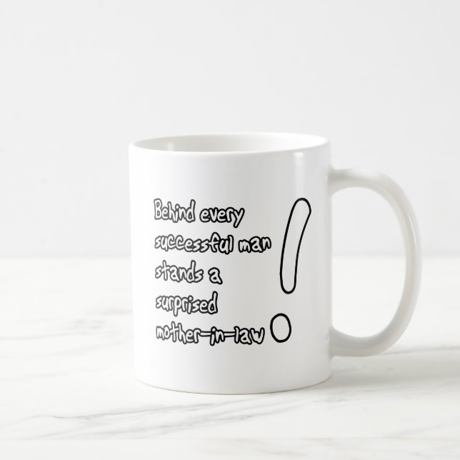 Humour drôle étonné de tasse de belle-mère (Droite)