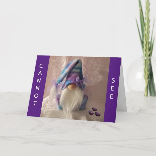 **HUMOUR FRÈRE AVEC GNOME POUR VOUS** CARTE (Devant)