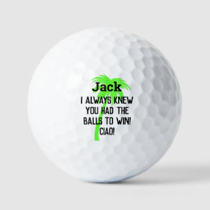 Humour fun personalized custom Golf Balls