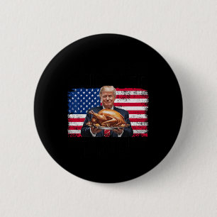 Humour Funny Trump Winner Winner Christmas Dinner  2 Inch Round Button