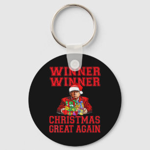Humour Funny Trump Winner Winner Christmas Great A Keychain