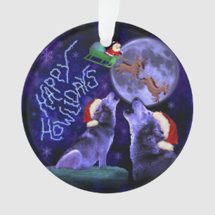 Humour heureux de Howlidays de Noël de calembour