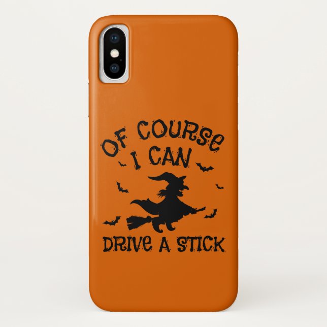 Humour I Can Drive A Stick Quote Halloween  Case-Mate iPhone Case (Back)