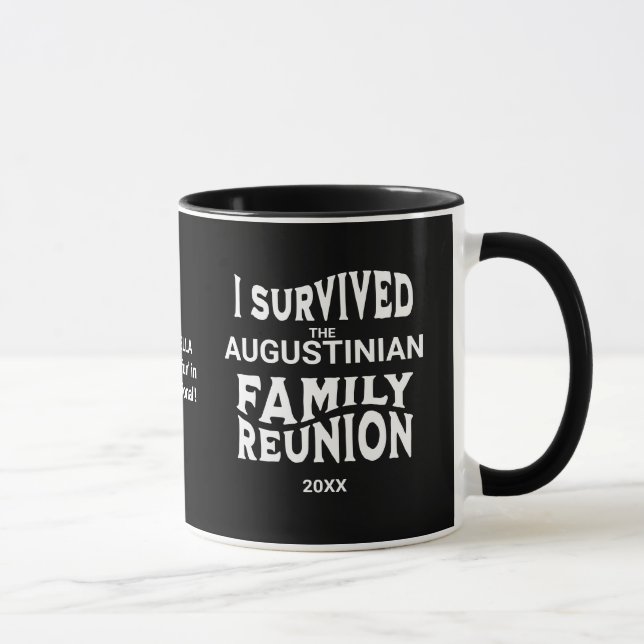 Humour I Survived Family Reunion Personalized Mug (Right)