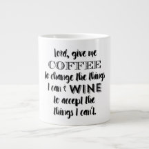 Humour Mug - Give Me Coffee And Wine
