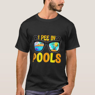Humour Pee In Pools Sunglasses Family T-Shirt