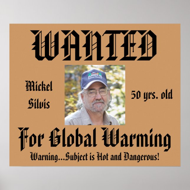 Humour Personalized Wanted Poster (Front)