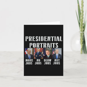 Humour Presidential Portraits Trump Obama Biden Cl Card