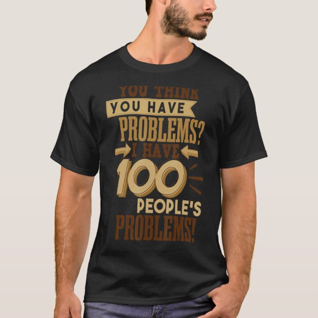 Humour Social Worker T-Shirt (Front)