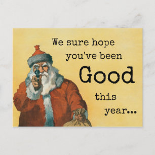 Humour sombre Carte de Noël Père Noël