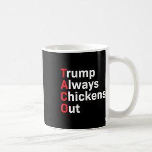 Humour Taco Trump Always Chickens Out Coffee Mug