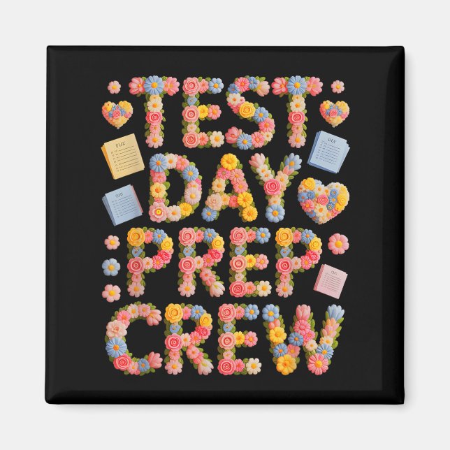 Humour test day prep crew everything is fine magnet (Front)