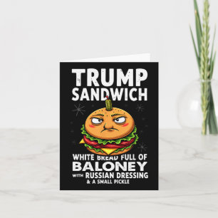 Humour Trump Sandwich  Card