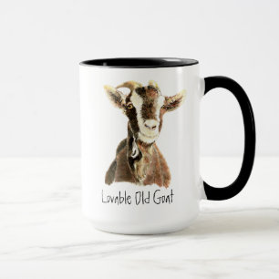 Humour Vielle chèvre adorable, Animal, Mug animal 