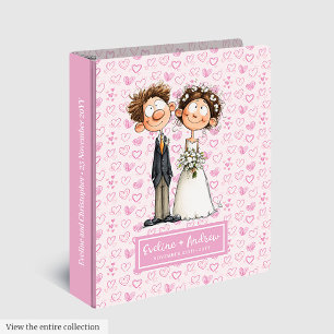 Humour Wedding Couple Ring Binder Personalized Gif